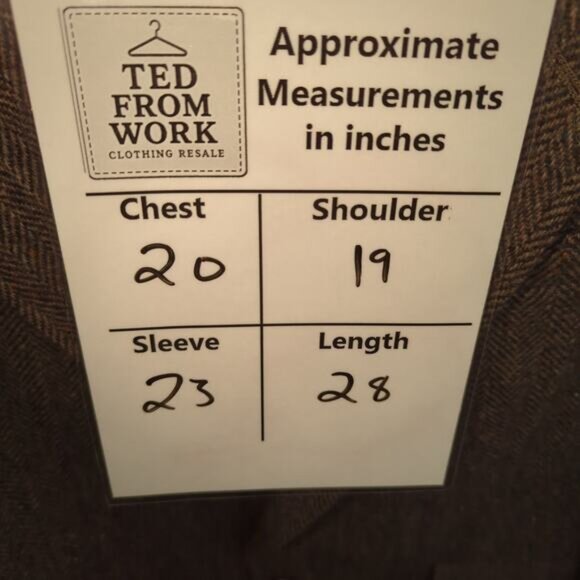 Kuppenheimer KUPP Wool Blazer 40 Brown Herringbone Tweed Jacket USA VTG Menswear - Picture 8 of 8